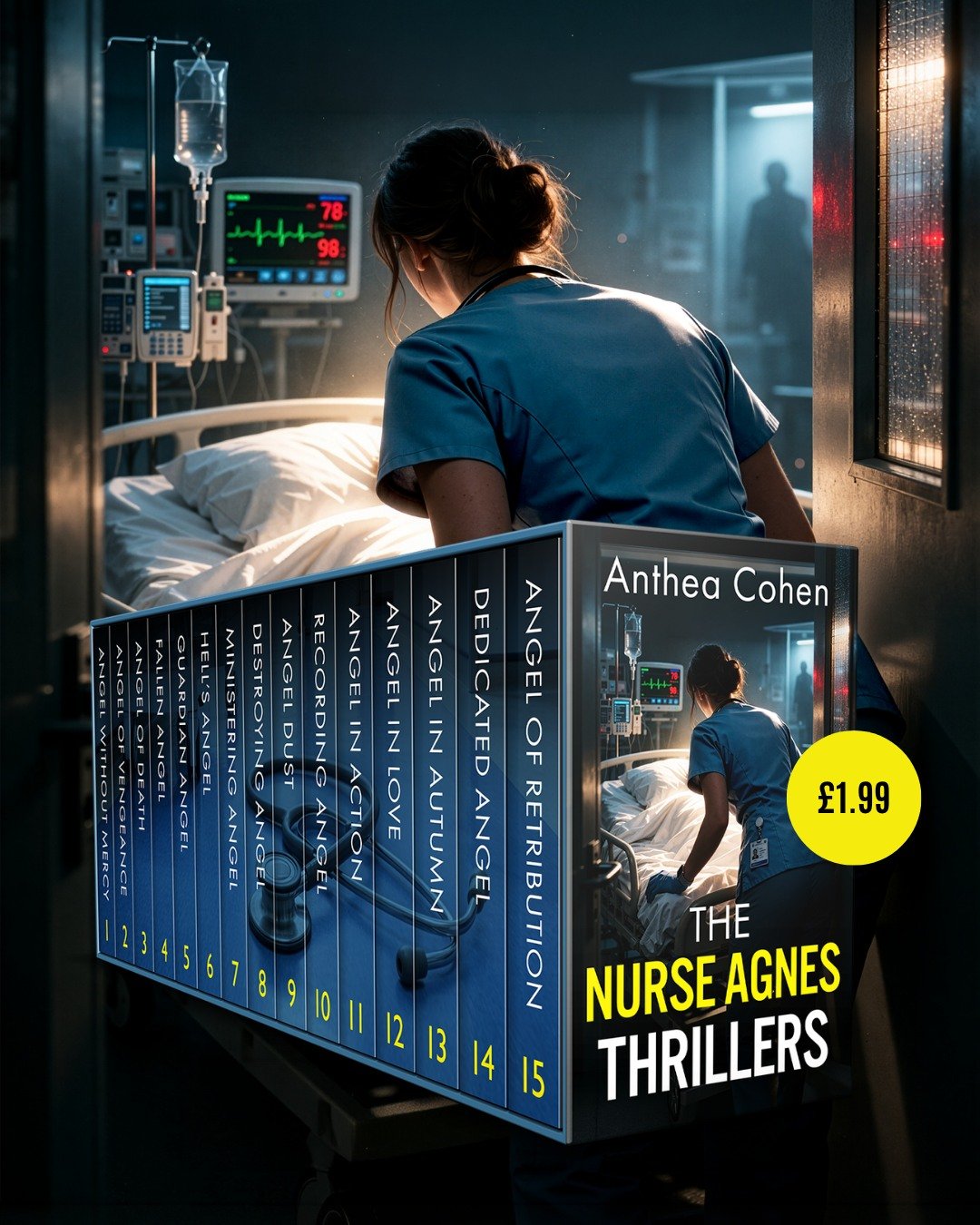 She&rsquo;s a nurse. She&rsquo;s supposed to save lives&hellip;

💉 NURSE AGNES CARMICHAEL BOOKS 1&ndash;15
by Judith Cutler
Just $1.99 👉 https://geni.us/nurse-agnes-1-15-fb

Fifteen gripping medical thrillers.
One very dangerous woman.

Agnes think