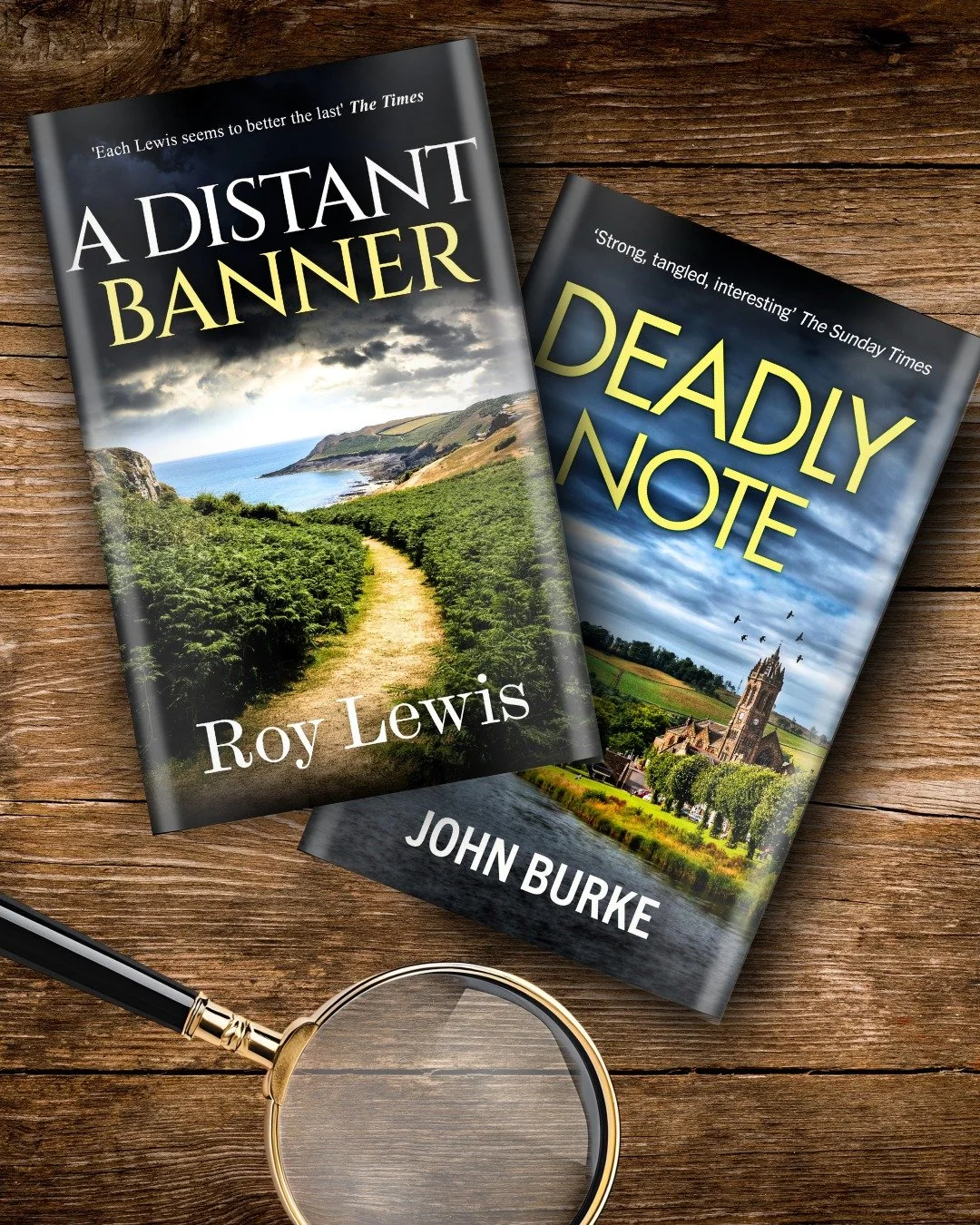 TWO absolutely gripping mysteries for just 0.99! 📚
🔎 A DISTANT BANNER by Roy Lewis: https://geni.us/a-distant-banner-fb
🔎 DEADLY NOTE by John Burke: https://geni.us/deadly-note-fb