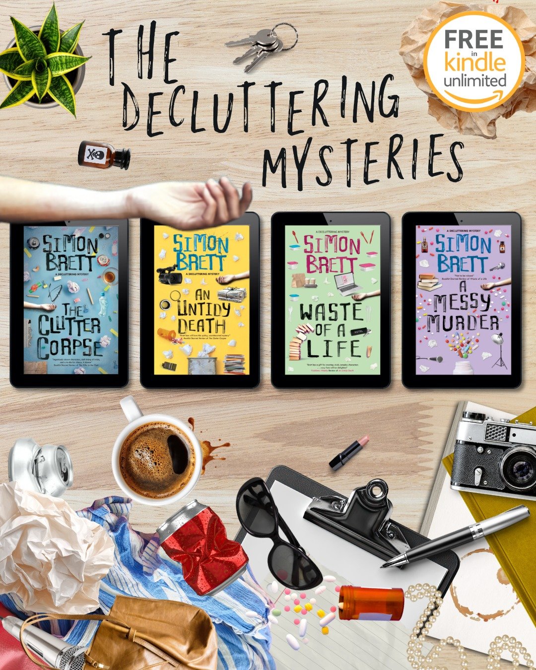 Introducing an engaging amateur sleuth, in the first of a brilliant new mystery series. The Clutter Corpse is out now at its best ever price of just 0.99 and is available on Kindle Unlimited for the first time! 🔎 

Get your copy here: https://geni.u