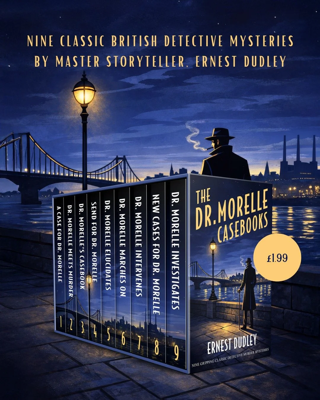An unlikely duo 👇
🧠 A razor-sharp (and slightly insufferable) detective
👀 A secretary who sees what others miss
Together? Unstoppable.
Nine classic mysteries packed with twists.
THE DR. MORELLE CASEBOOKS by Ernest Dudley. Yours for just &pound;1.9