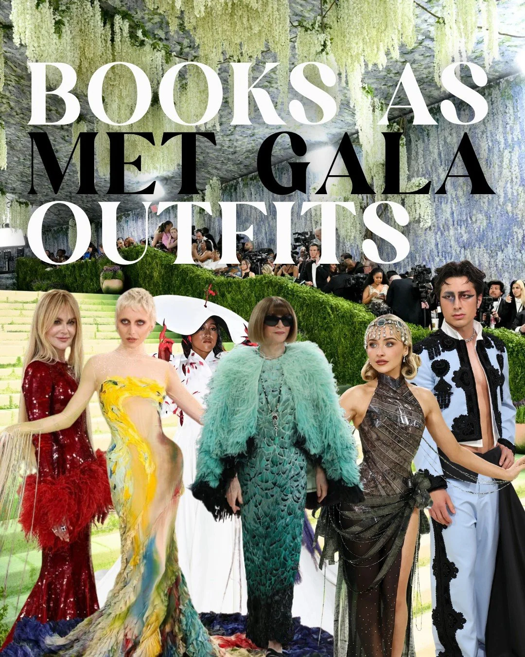 It's that time of year again...book covers as Met Gala outfits! 👗 

#BookFashion #MetGalaInspo #MetGala2026
