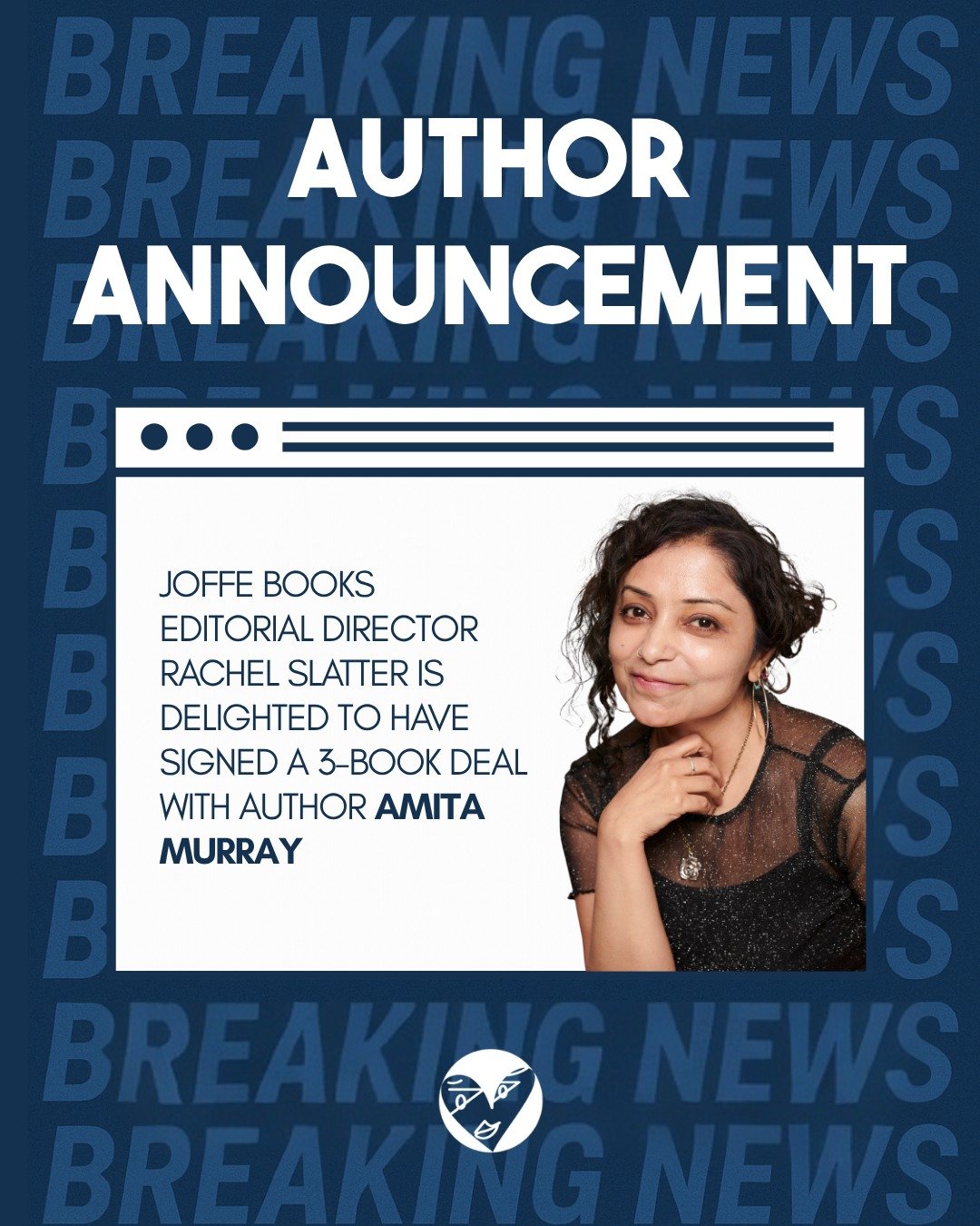 Joffe Books Editorial Director Rachel Slatter is delighted to have signed a 3-book deal with author Amita Murray for a modern, witty British cozy mystery series featuring unconventional sleuth Arya Winters &mdash; Agatha Christie meets Only Murders i