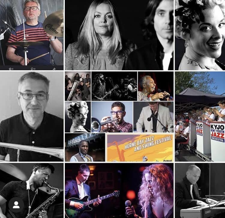 THIS WEEKEND August 20th &amp; 21st
#hernebayjazzandswingfest FREE events
from market to workshop to loads of amazing
live music from award winning acts including
Ronnie Scott's Jazz Club] Blues Explosion
@elaine.delmar@kofimusic
@danielcanomusic @ka
