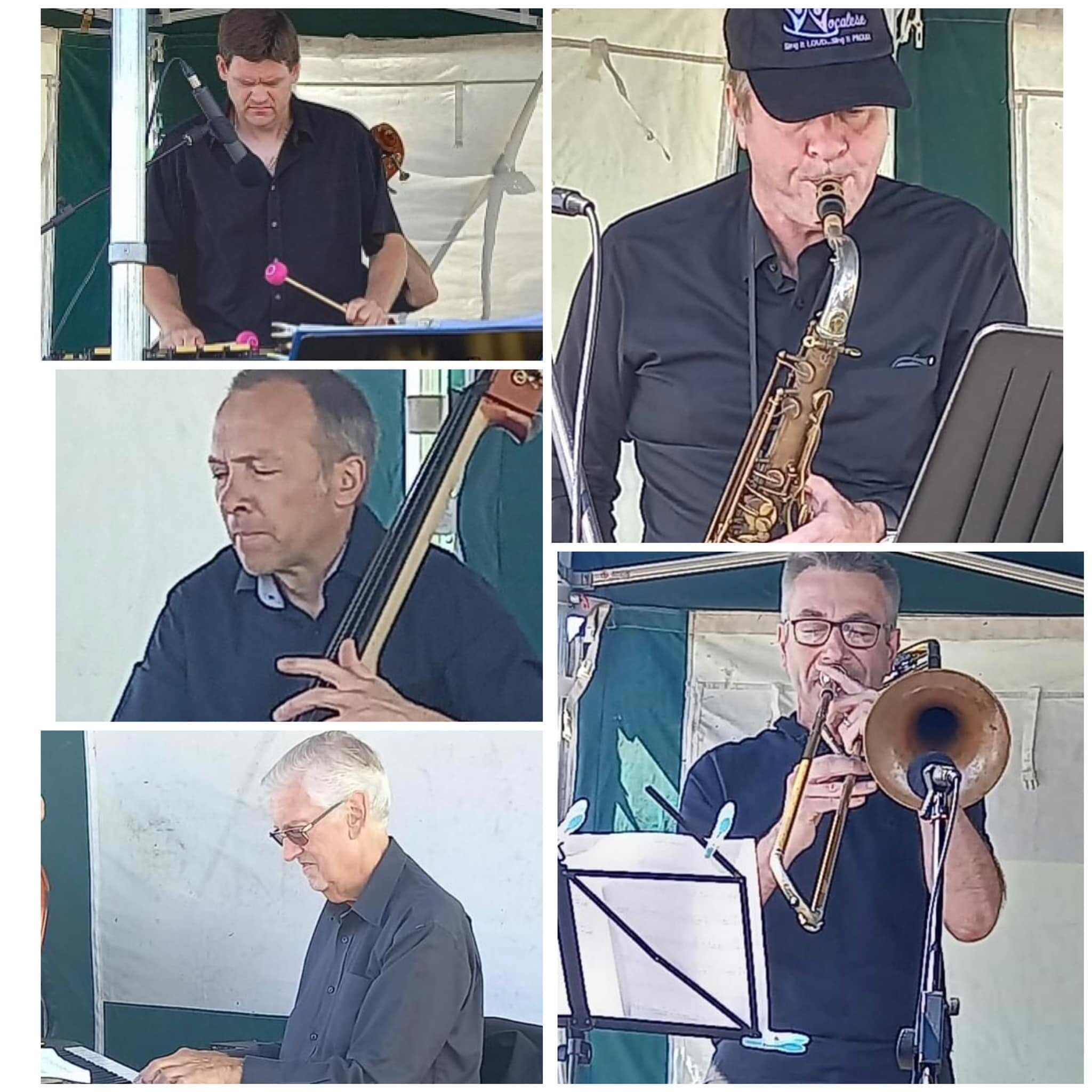 Had a ball on Sunday working once again at the Sandgate Festival with these fab musicians Duncan Lamont Jnr.Jerome Davies , Roan Kearsey-Lawson and John Pearce