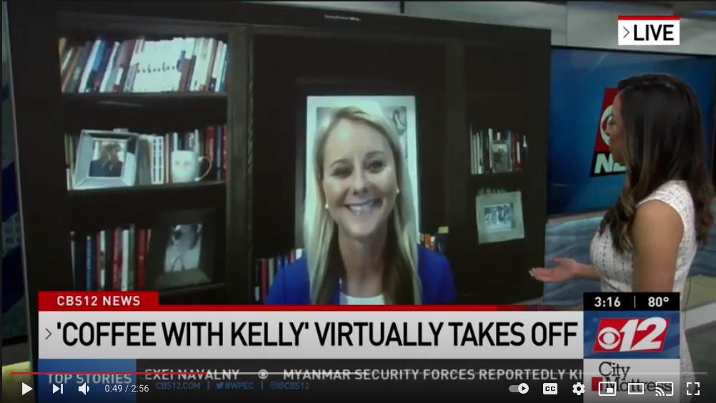 Even Channel 12 News is excited about Coffee with Kelly!