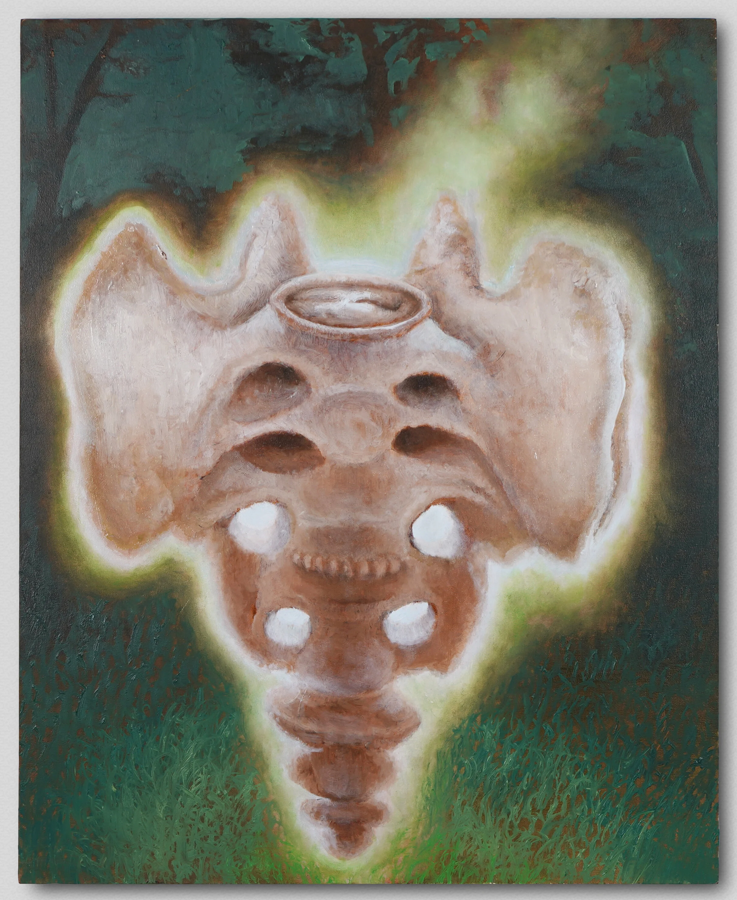 Fig. 1. A Great Potential for Mutation, 2019, oil on wood panel. 16” x 20”.