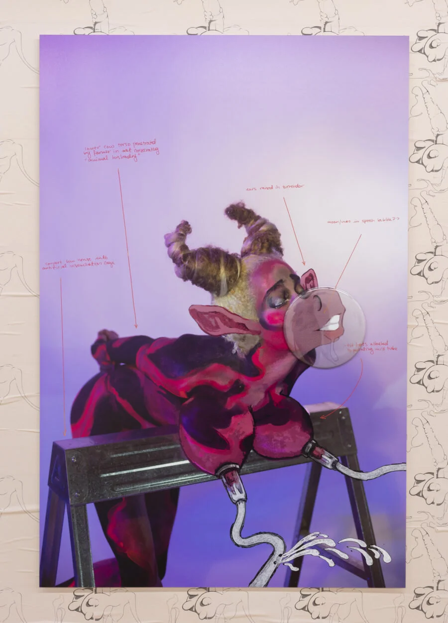 INTERFERTILITY INDUSTRIAL COMPLEX: SNATCH THE CALF BACK, 2019.  Juliana Huxtable.