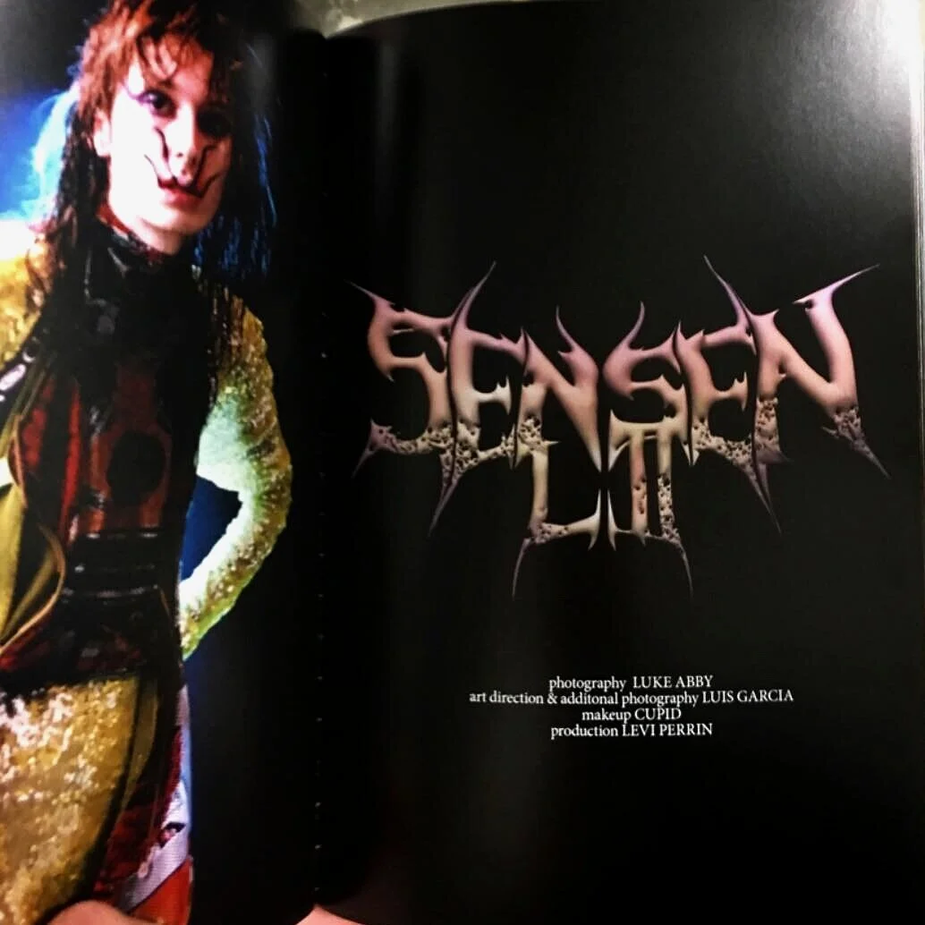 Logo for designer Sensen Lii in ENCOUNTER MAG vol. II: Spin, 2019