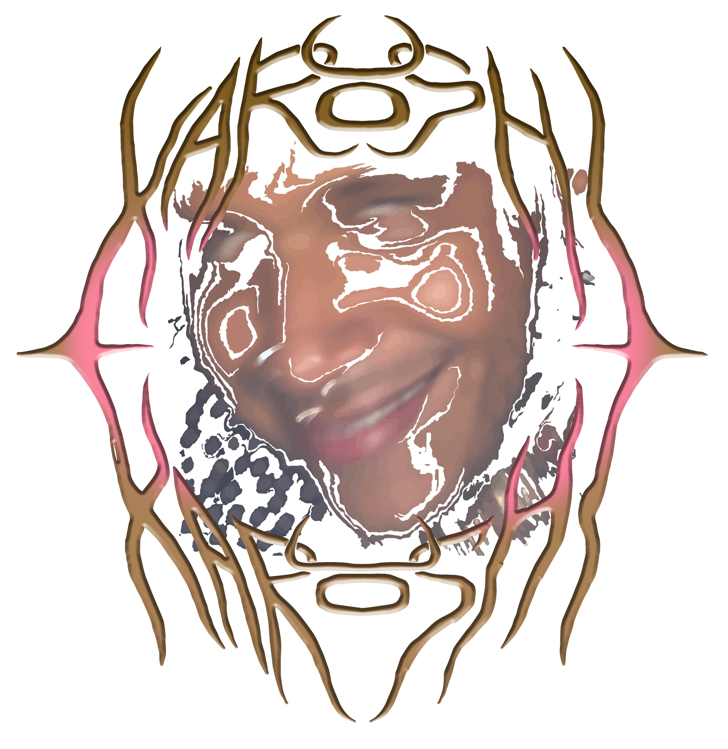 Graphics for artist Xavier McFarlan’s brand Karoshi