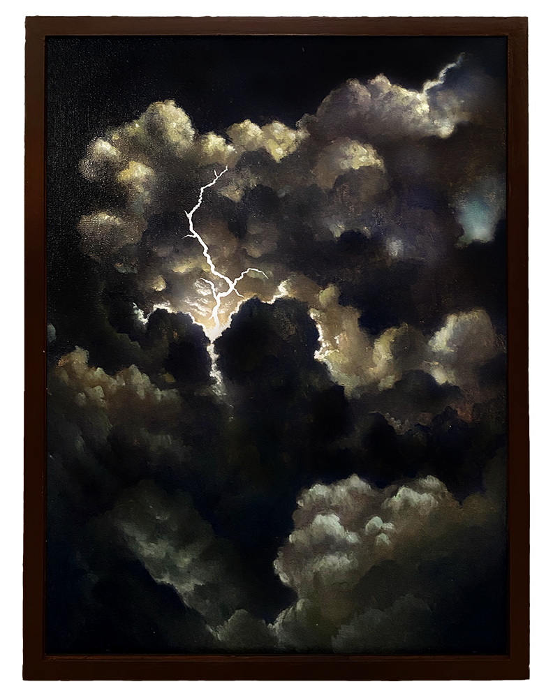 Weather II (Storm), 2022. Oil on canvas. 18” x 24”.