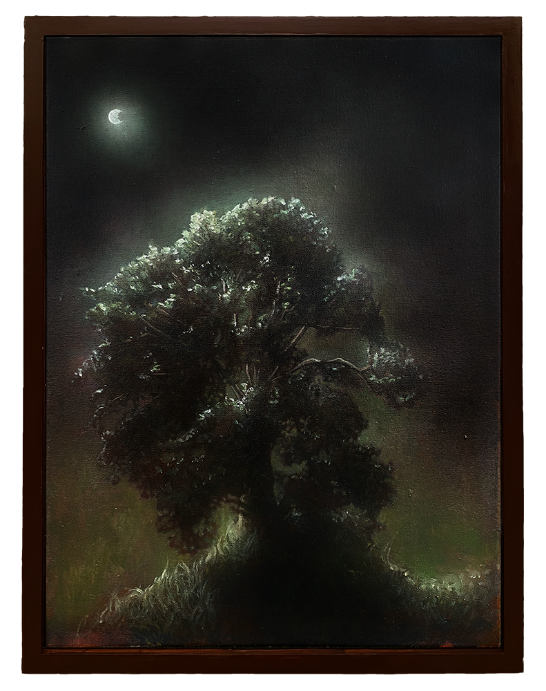 The Site, 2021. Oil on canvas. 18” x 24”.