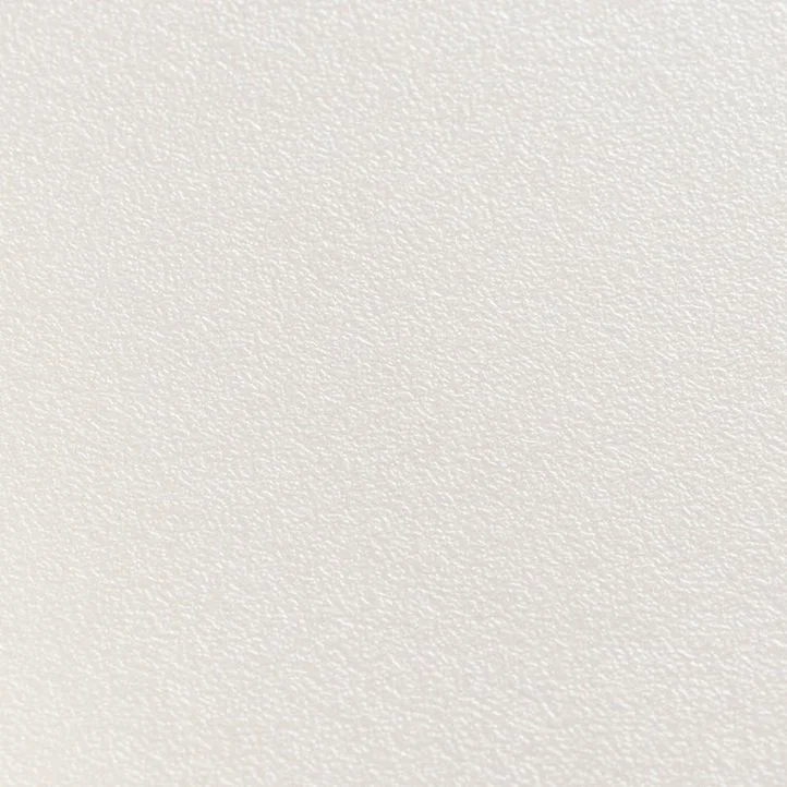 White laminated finish with a subtle surface texture.