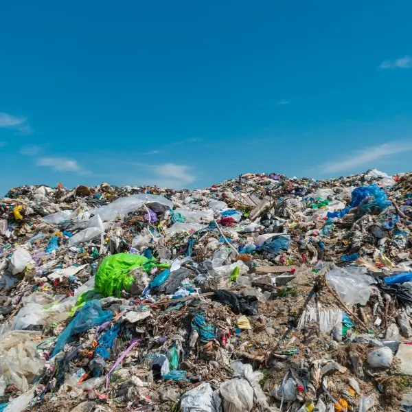 Post-consumer textile waste transformed into acoustic felt for sustainable Eco Pods.