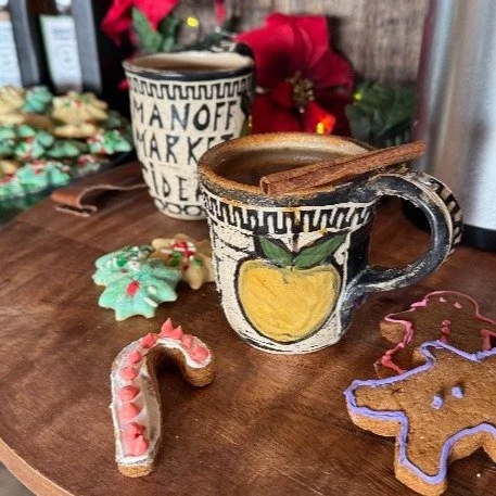 Stop by the Cidery today for @buckscountywinetrail's Holiday Celebration, and warm up with some hot spiced cider. Here until 6! @visitbuckspa #sipandshop #localgifting