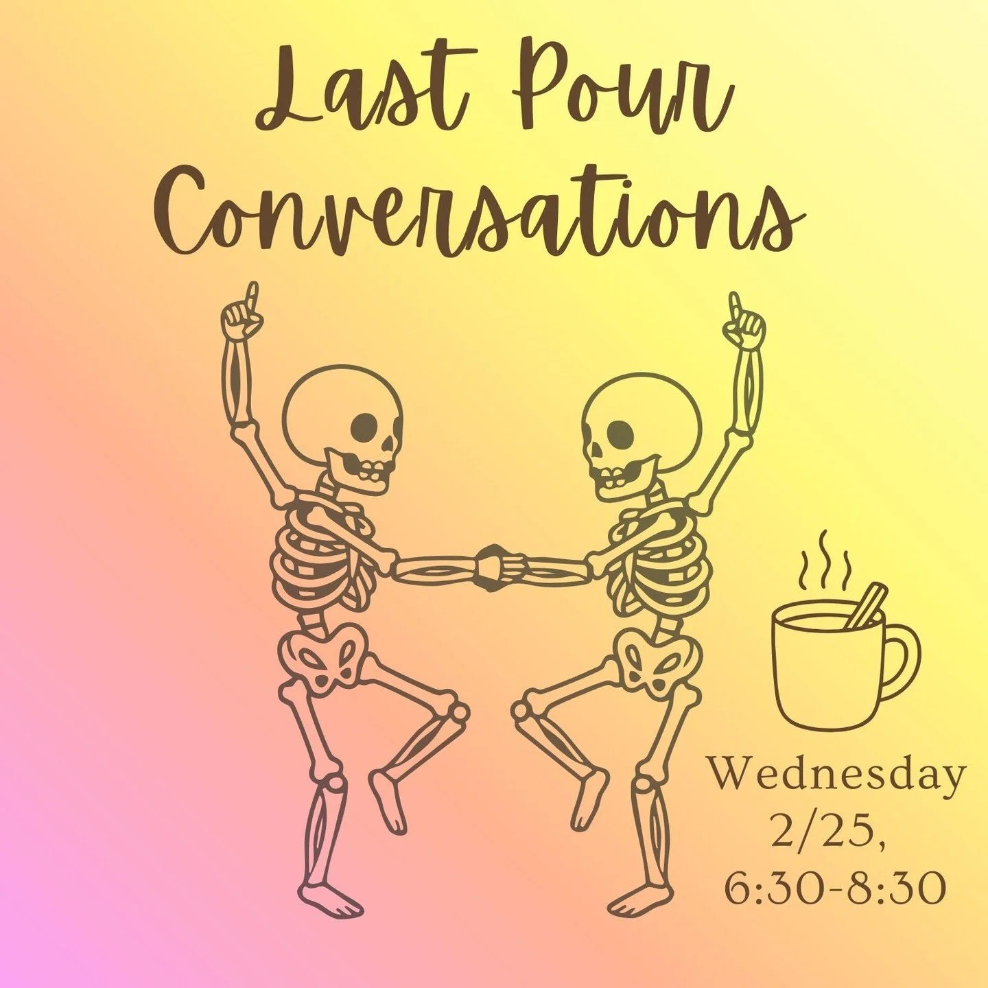 Something about the winter makes us want to go a little deeper. Here's a new one for you, hosted by Erin &amp; Robin, volunteer supervisors at @ascendhospice: 

Gather around the table to ponder questions related to death &amp; dying. Yup, you read t