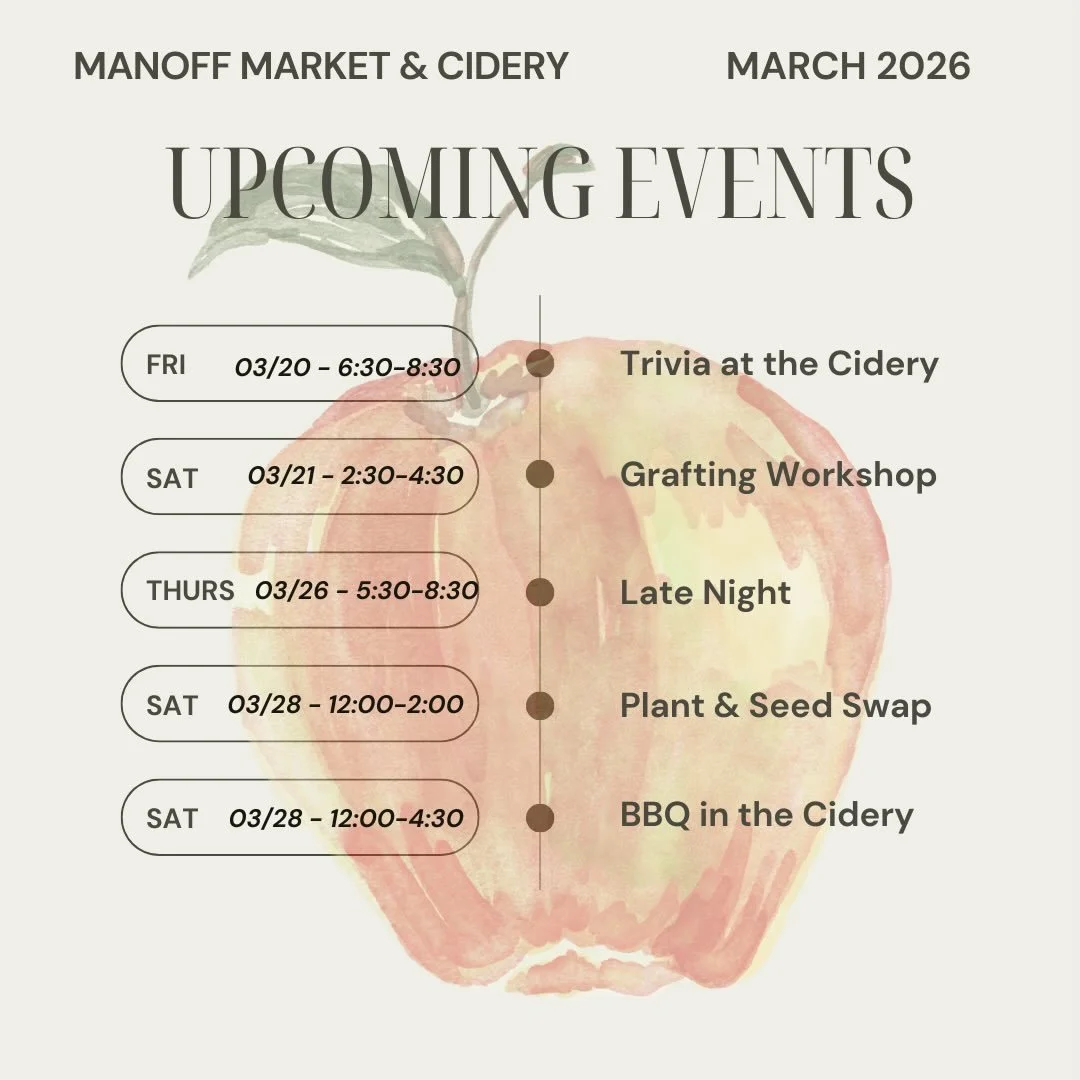 Lots of happenings this month - don&rsquo;t miss out!

Visit the link in our bio for more information &amp; to register for events 🤗🍎

#cidery @visitbuckspa @wildingswine #meetatmanoffs #newhopepa🏳️&zwj;🌈 #farmers