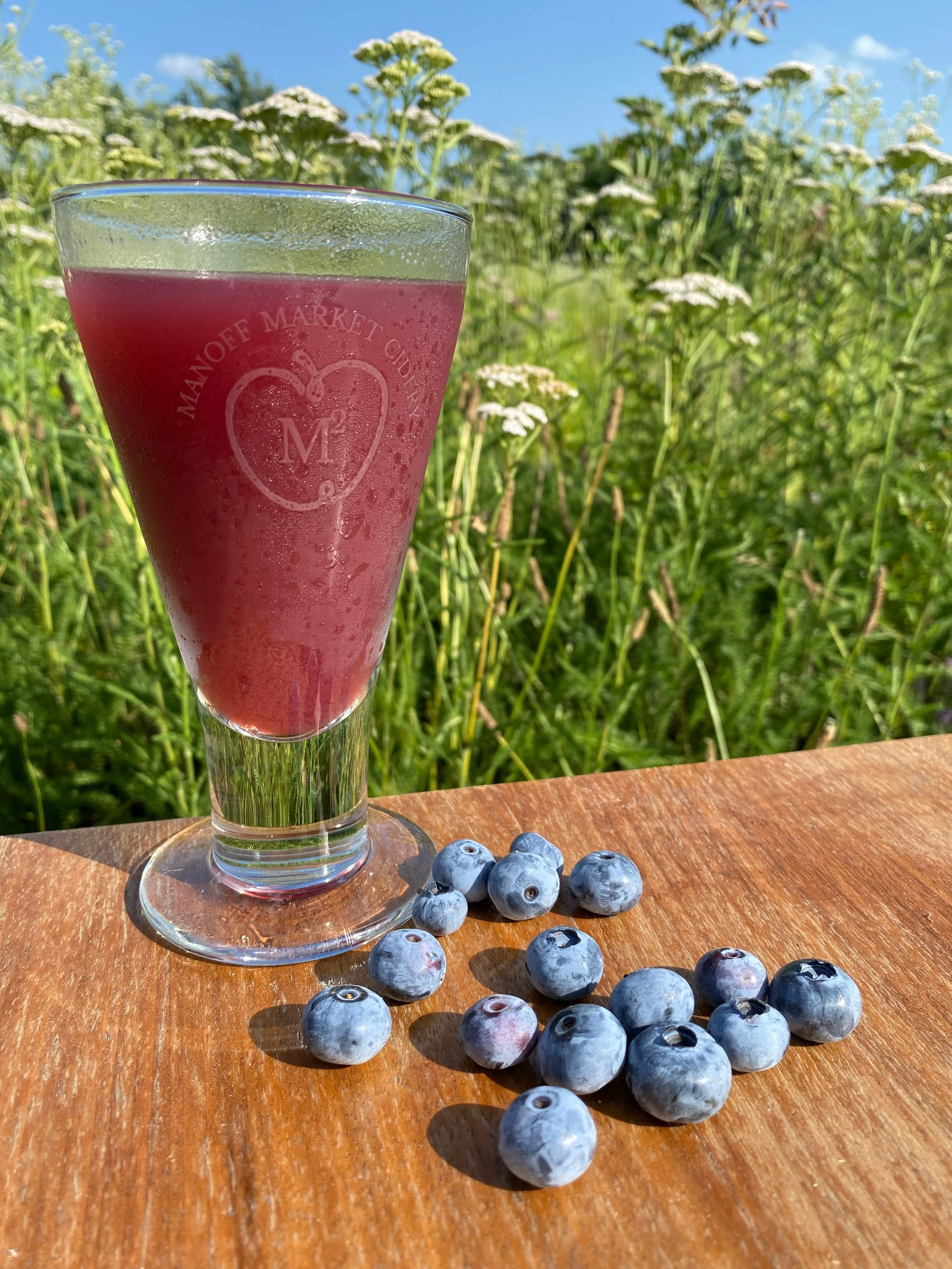 Blueberry Mojito seasonal cider on tap only!  Made with our blueberries &amp; fresh mint, we can&rsquo;t think of a better weekend to premiere this cold, refreshing special.  Open today until 7pm and tomorrow 10am-7pm 🇺🇸🫐🥂 #pacider #revolutionary