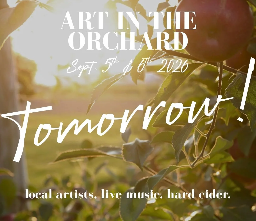 After a seven-year absence, a beloved community tradition returns. Join us for an open-air art festival in the orchard, featuring local artists, showcasing their art for purchase. The cider garden will be open to grab a drink and enjoy live performan