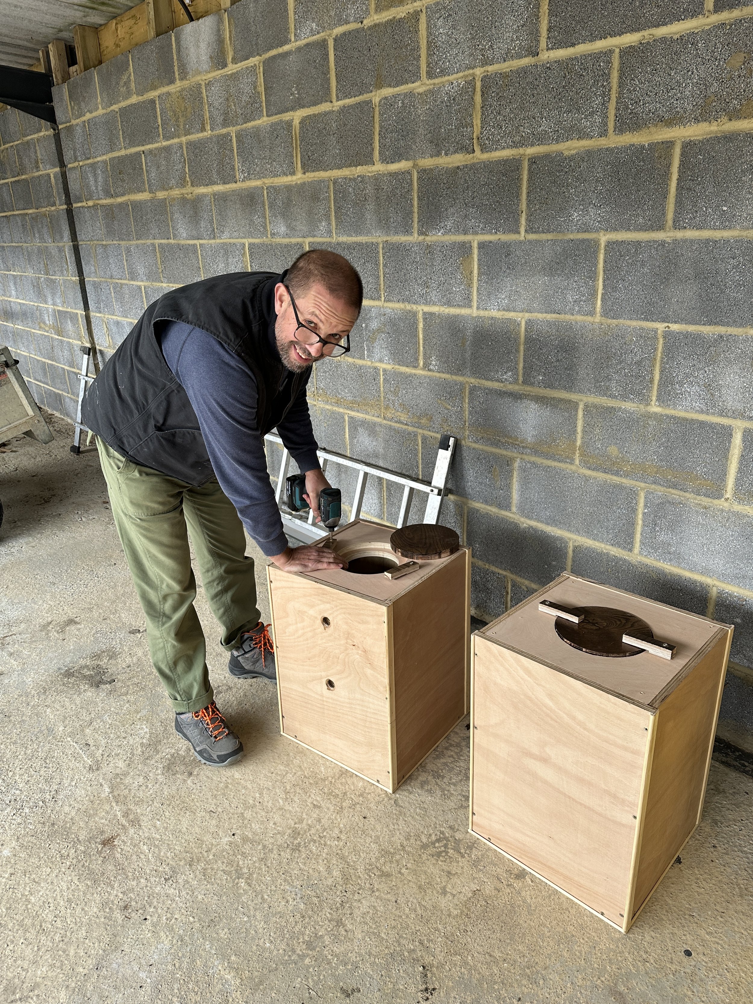 Jason has designed and made these beehives