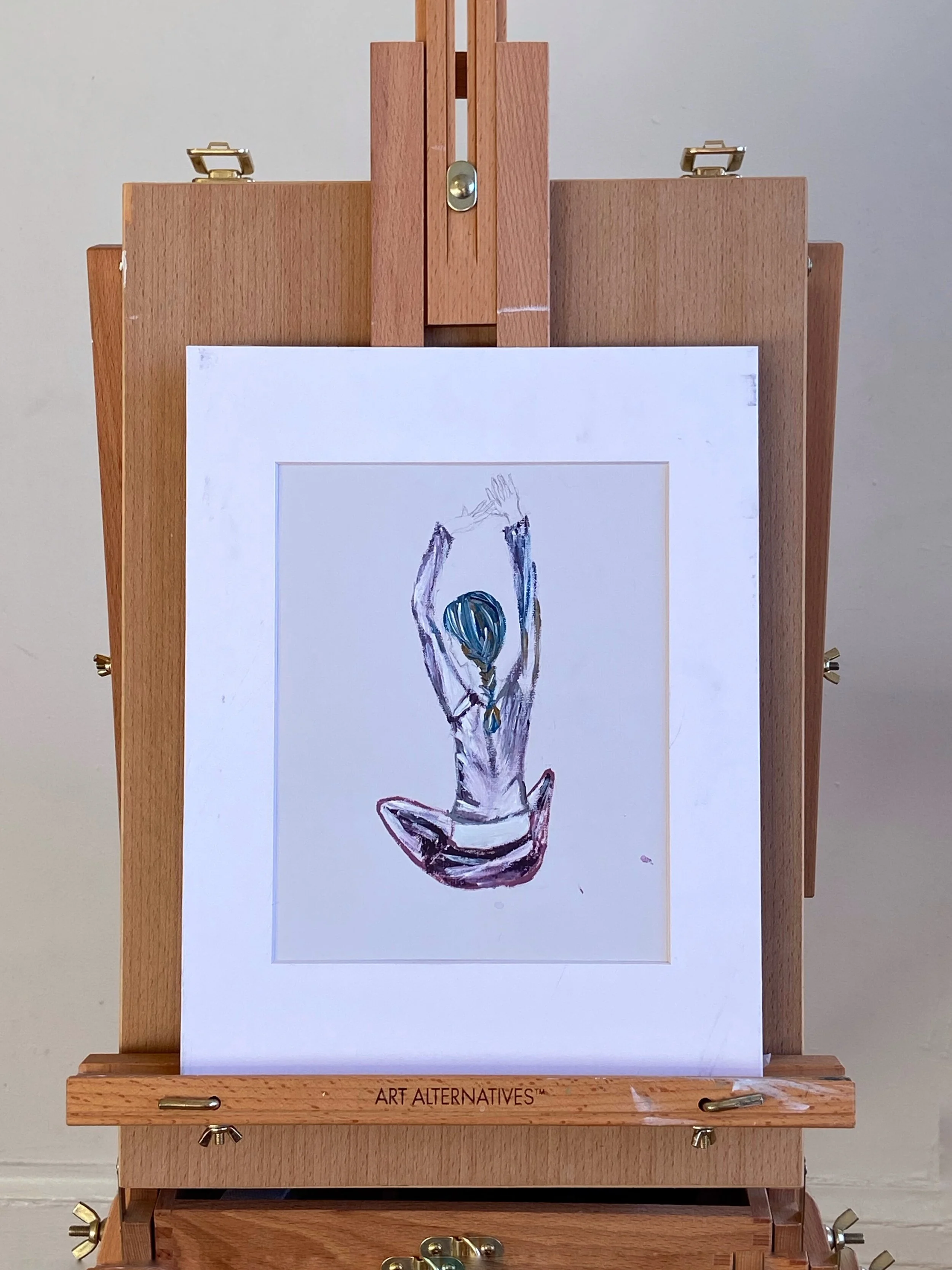 Sketch of Girl Reaching