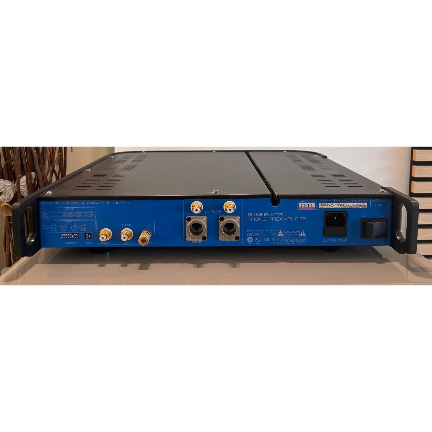 Plinius Koru MM/MC Phono Stage Rear