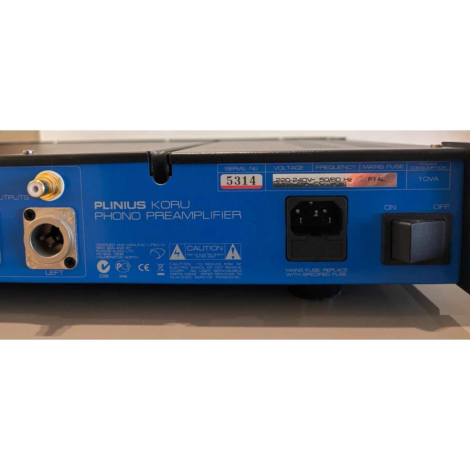 Plinius Koru MM/MC Phono Stage Rear 3