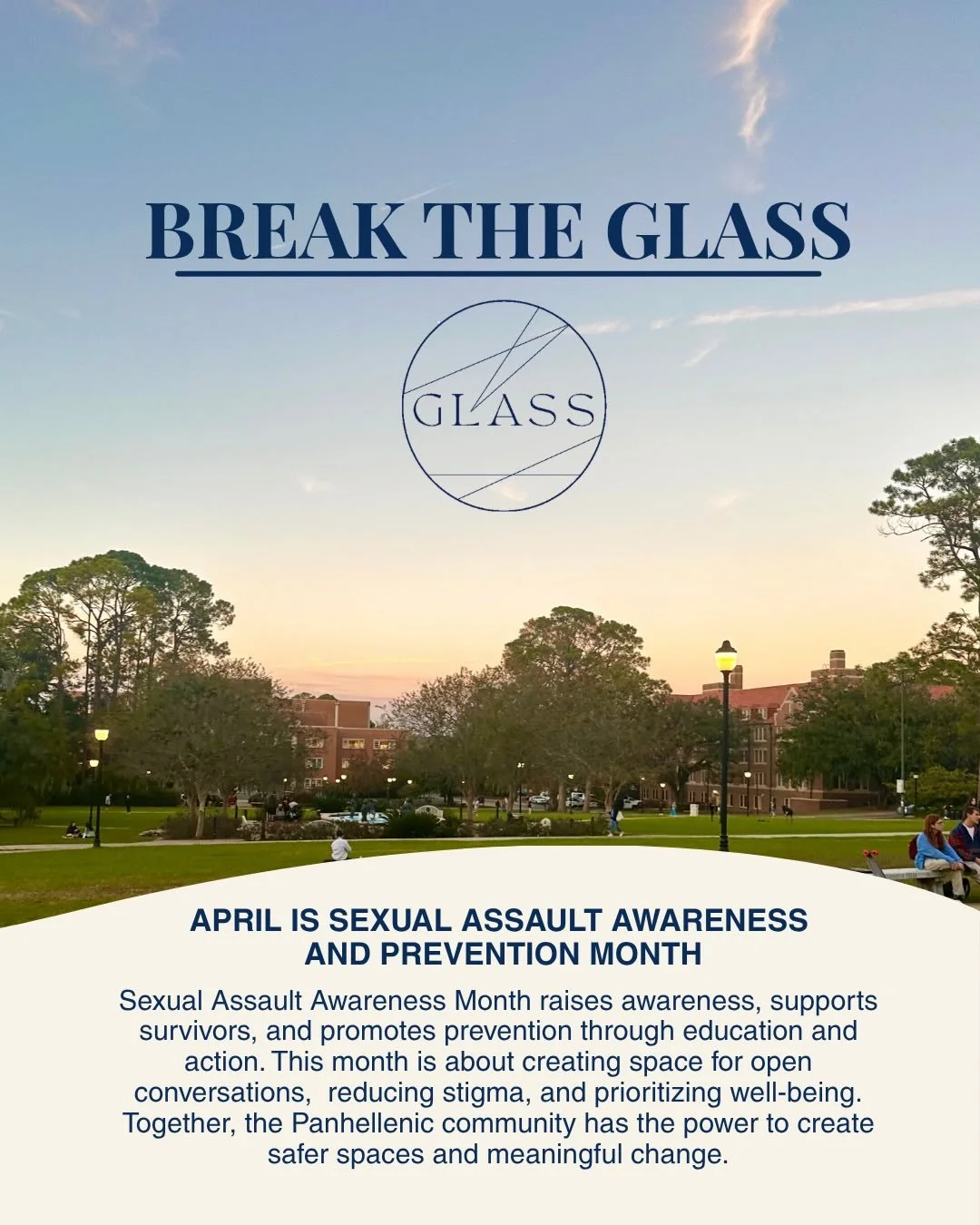 April is Sexual Assault Awareness &amp; Prevention Month, a time to stand together, amplify resources, and commit to creating a safer community for all.

We&rsquo;re proud to introduce GLASS: Greek Life Advocating for Sexual Safety, a new initiative 