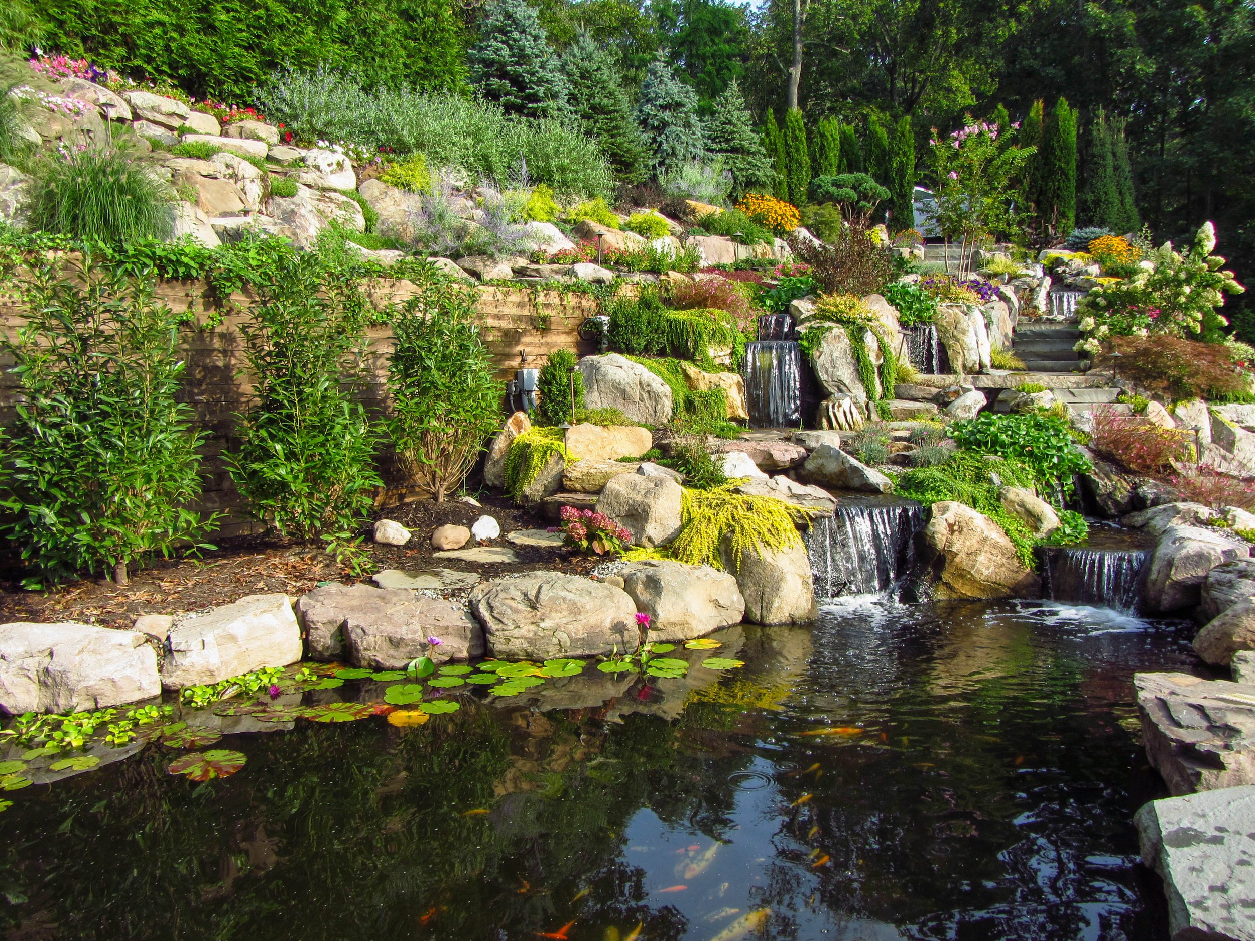 Pond with Waterfalls, Montclair New Jersey
