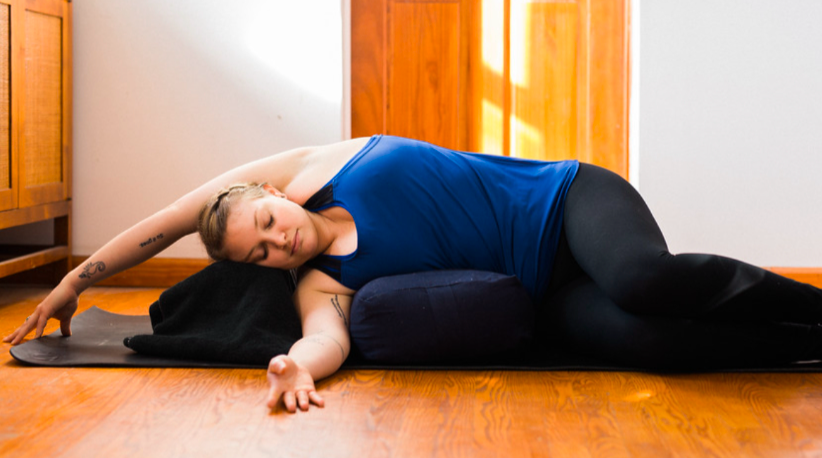 5 relaxing yoga poses with Gabrielle Stratton