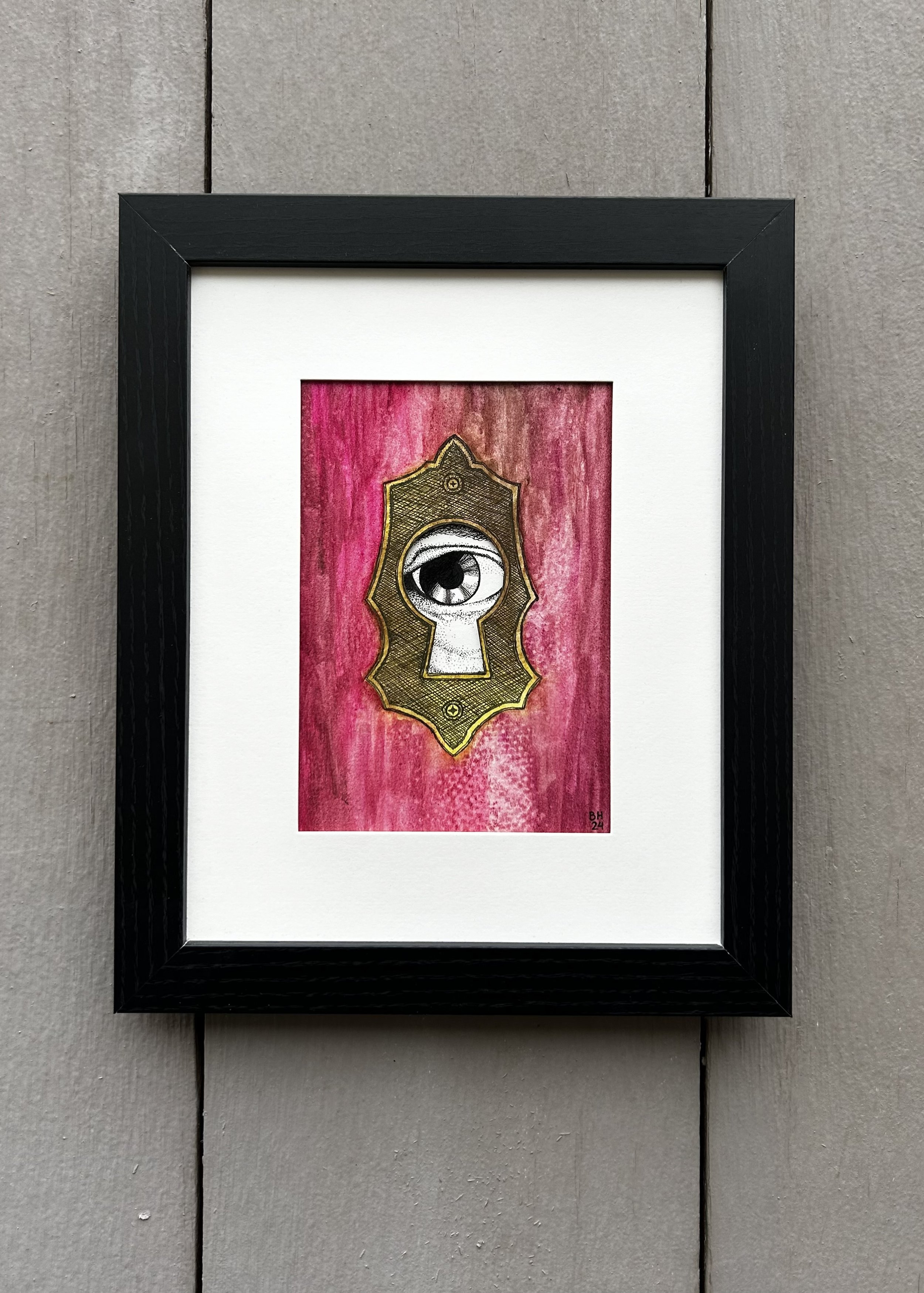 "Through The Red Door" Painting