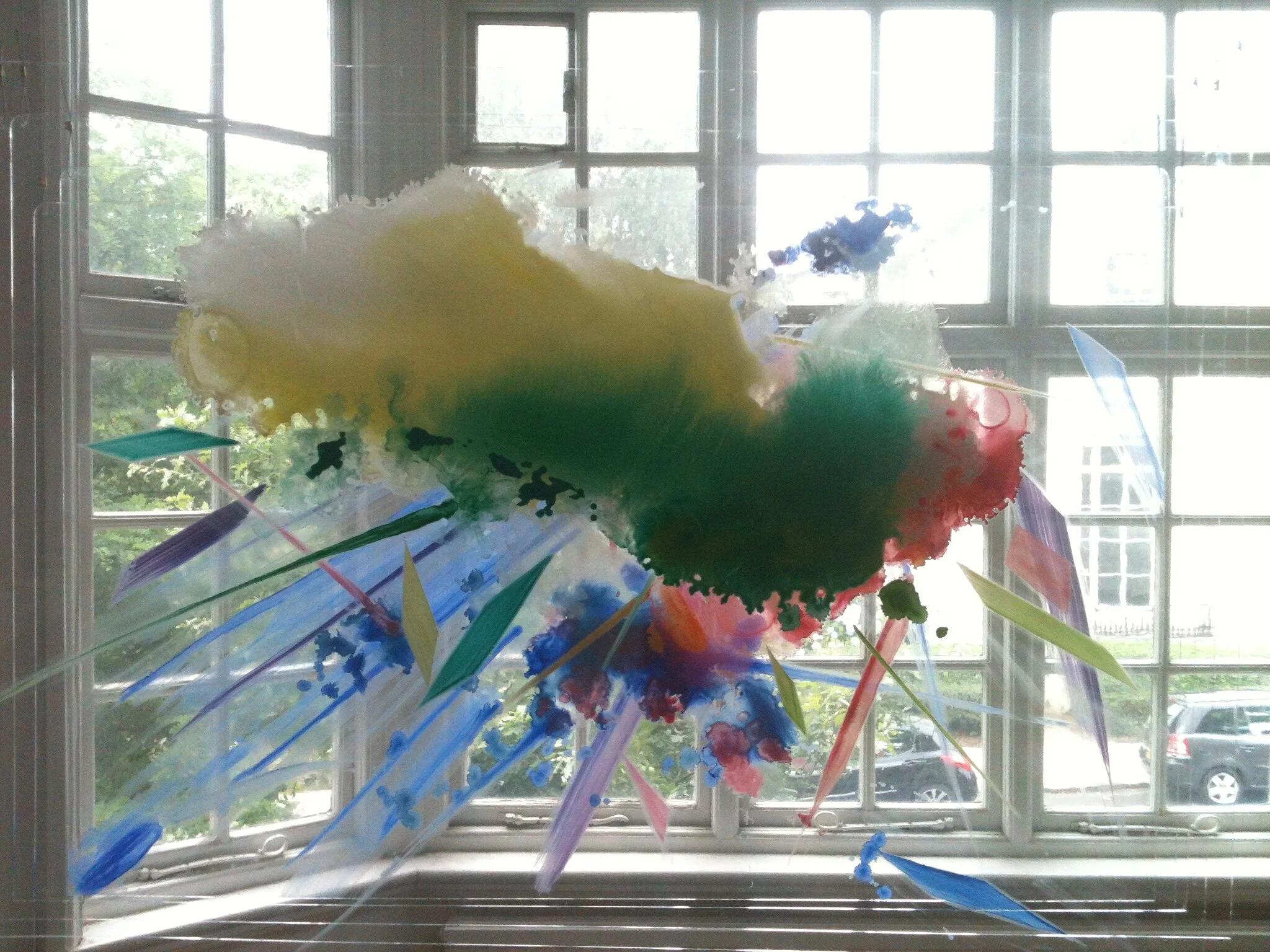 Creations of Forms, 2014. Oil on perspex