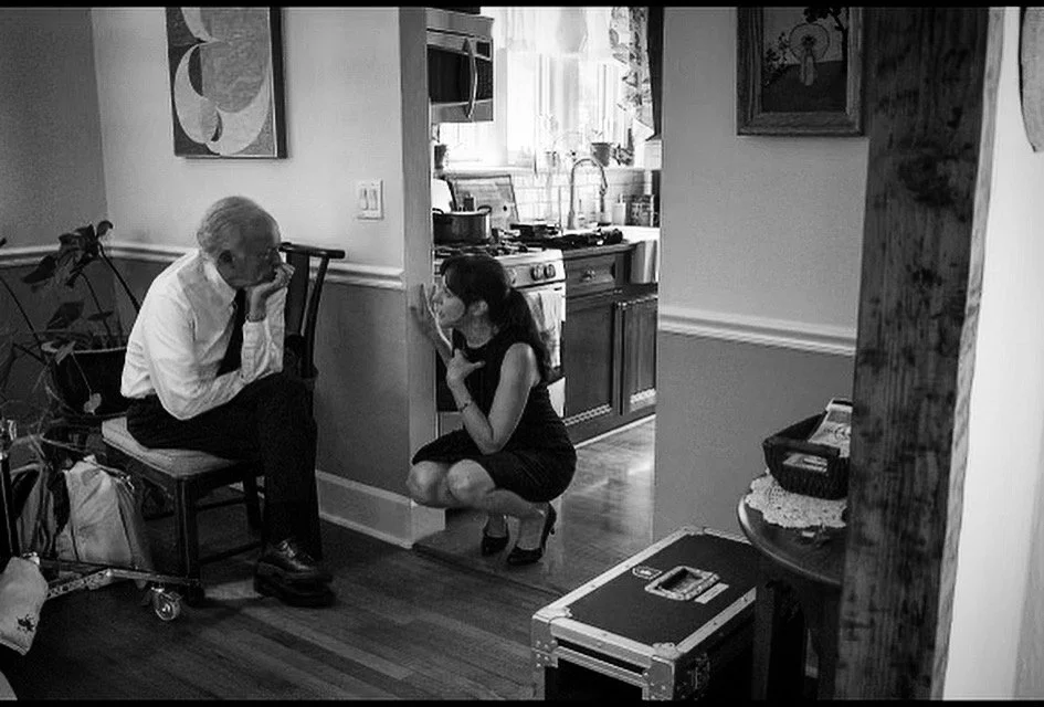 Reed Birney, Claire Karpen (set of Live Long)