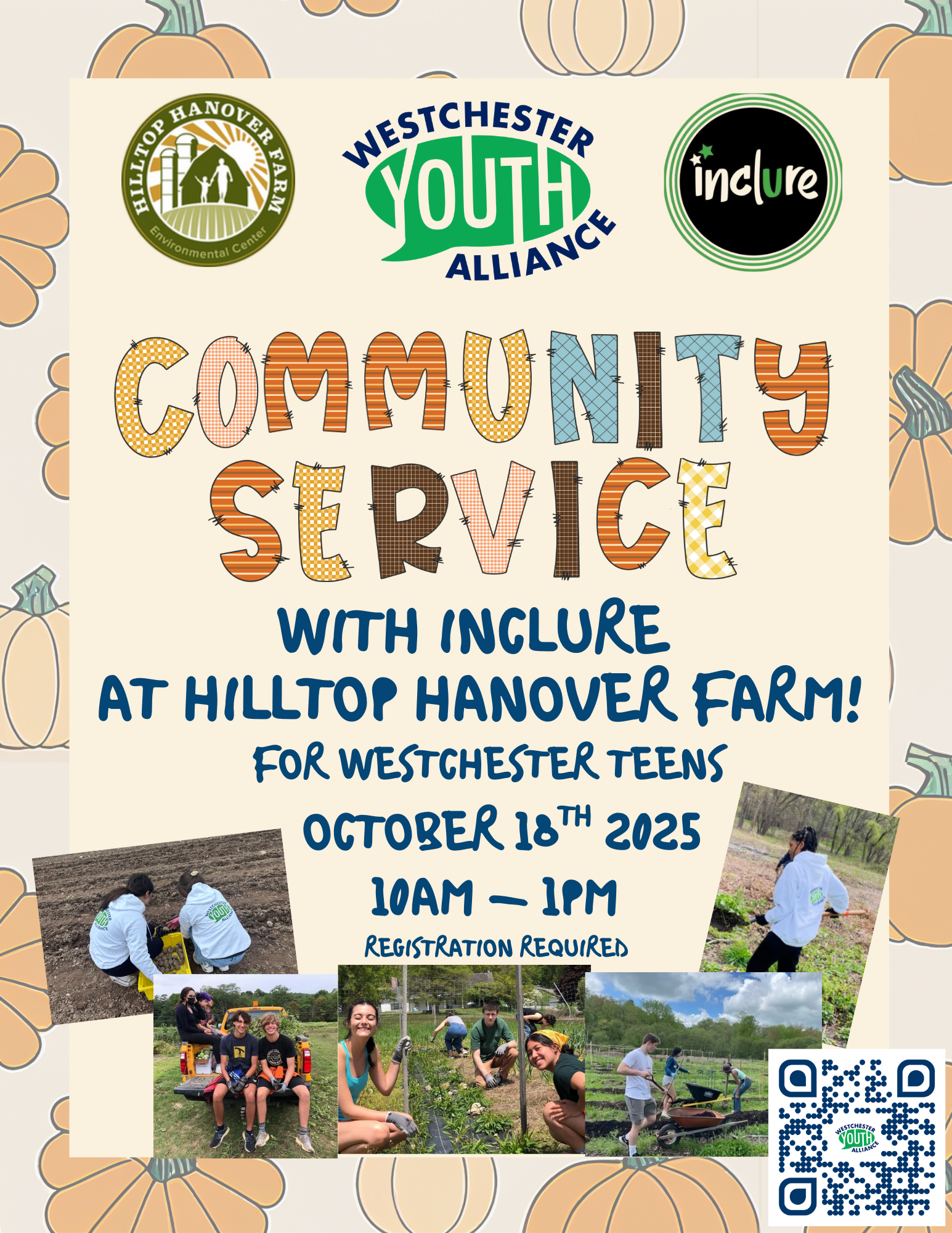 Community Service at Hilltop Hanover Farms & Inclure