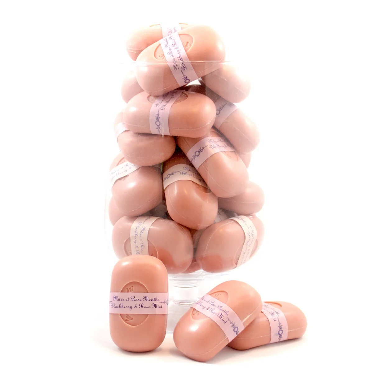 La Lavande Blackberry Rose Mint Soap – 4 Bars