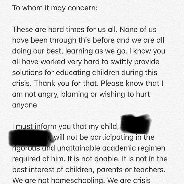 Not the easiest to share a letter via Instagram but you can find the full letter on Facebook as well as pictures of one days worth of work. The letter says it all. I have also created a more general version to use if you&rsquo;d like to use it. Just 