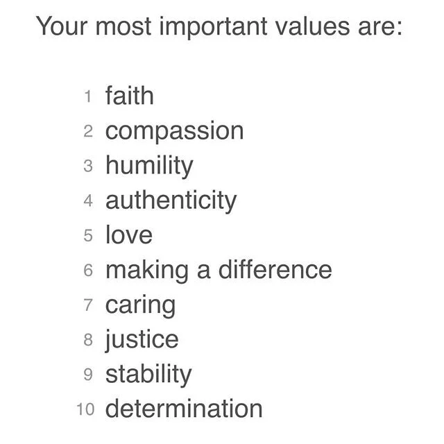 What are your personal values? How do you ensure that you are living in them? How do you let them guide you? How do they impact you in the work you do? I have been a follower/fan of @brenebrown since &ldquo;I thought it was just me&rdquo; and with ea