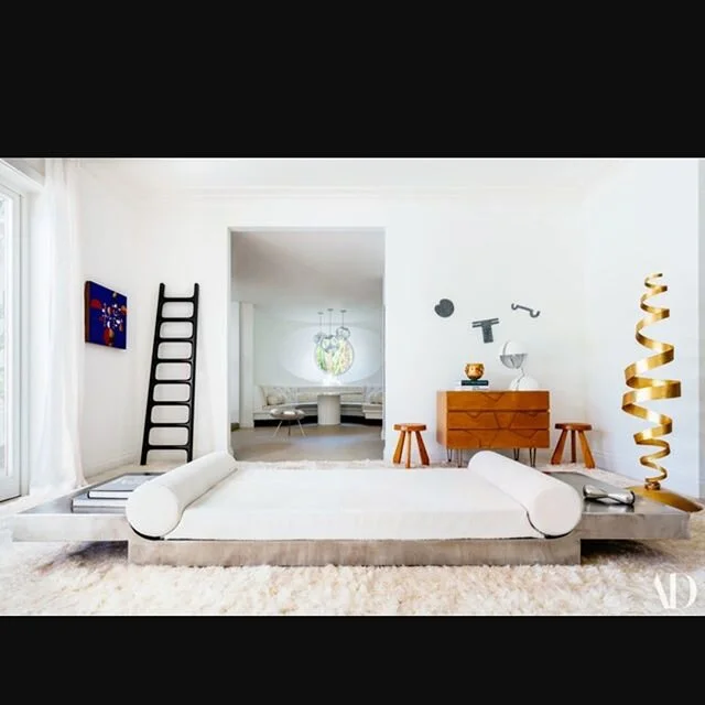 Can we talk about the Maria Pergay daybed in @archdigest this month? What a wonderful piece. Flip through for some other #MariaPergay daubed photos. #interiorinspo #furnituredesign #interiordesign #designinspiration #designhistory