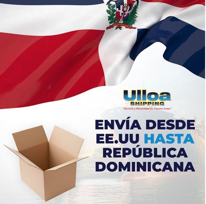 As&iacute; es, cualquier compra que realices en EE.UU puedes enviarla hasta Rep&uacute;blica Dominicana y recibir a Domicilio en la puerta de tu casa &iexcl;Pide la cotizacion de tu env&iacute;o gratis!

Conocenos www.ulloashipping.com/
Cont&aacute;c
