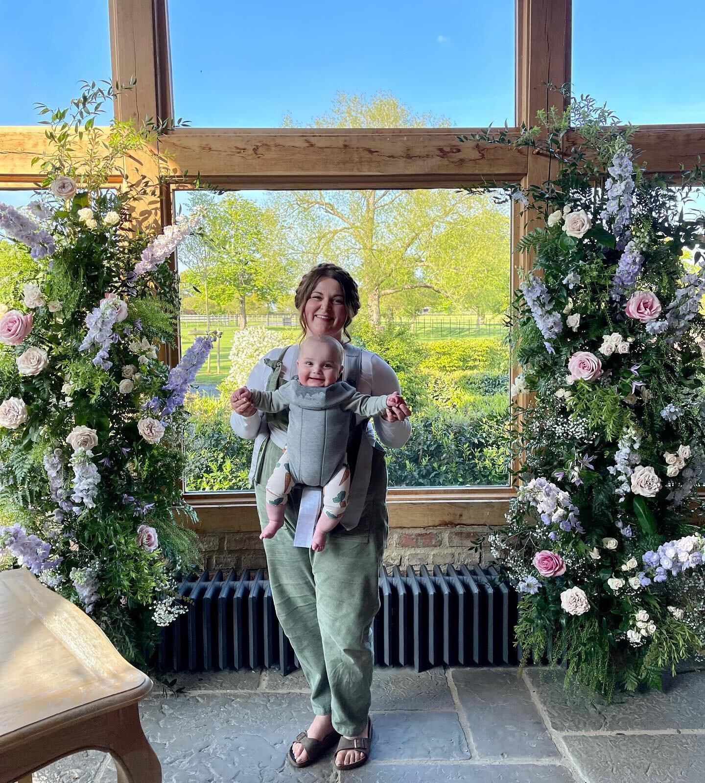 Well someone loved being a florist assistant today 🌸 I&rsquo;d score him an 8/10... very smiley and enthusiastic however tries to eat the products a little too often for my liking 🤣