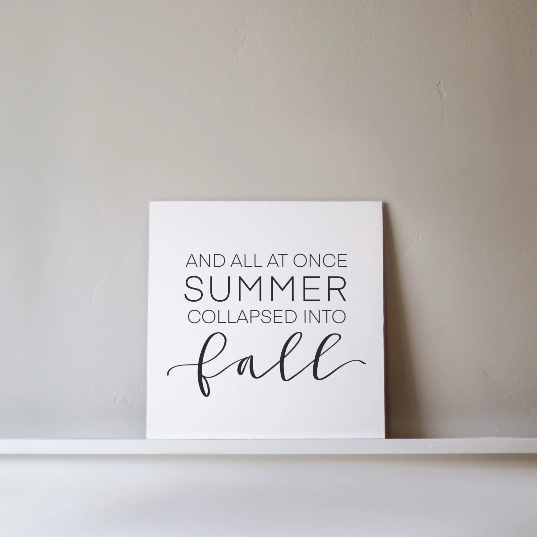 Summer to Fall