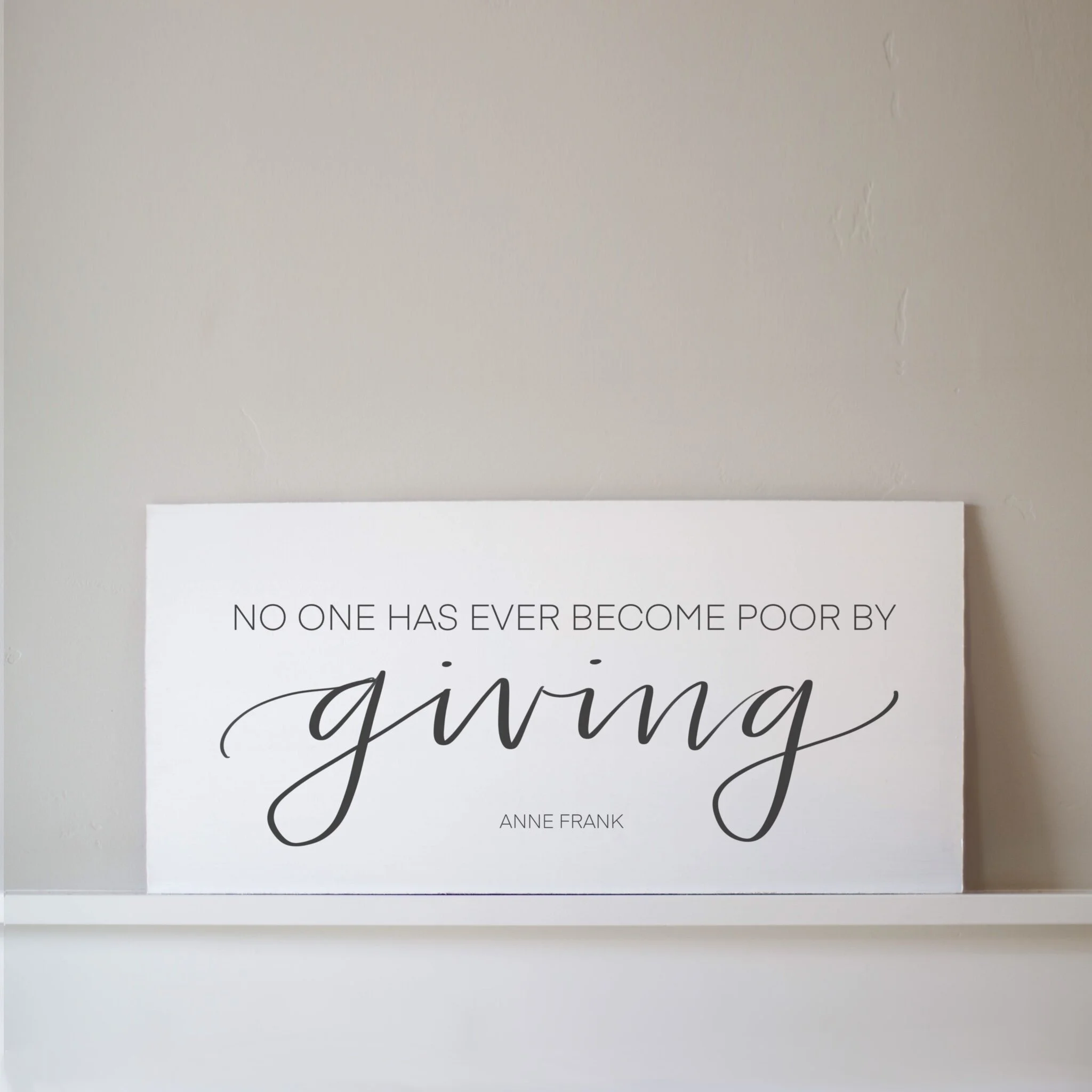 Giving