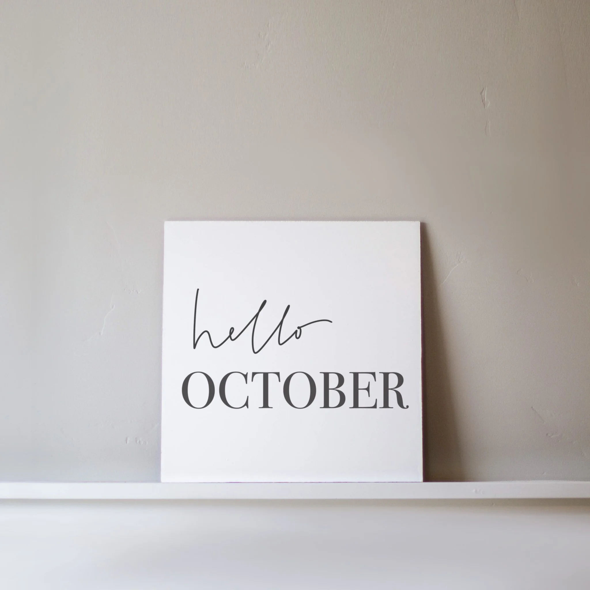Hello October