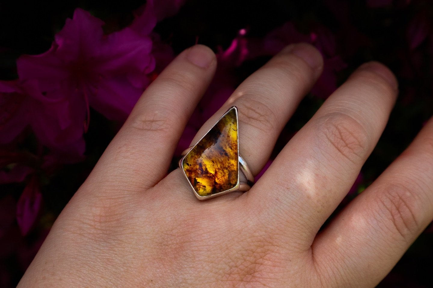 A little honey, anyone?! This beautiful amber ring is up for grabs!
.
.
.
.
.
.
.
.
.
.
.
.
.
#handmadejewelry #handmaderings #handmadering #amberring #amberjewelry #ooakjewelry #silverjewelry #sterlingsilverjewelry #amber #silverrings #silverring #s
