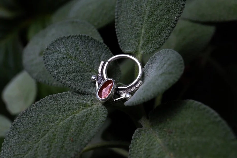 This sapphire septum sold over the weekend but I just had to share these photos! So obsessed.. I&rsquo;m thinking on making some more this week. What stones would you like to see? Or color? I&rsquo;ve been hoarding some tiny gems for a while now and 