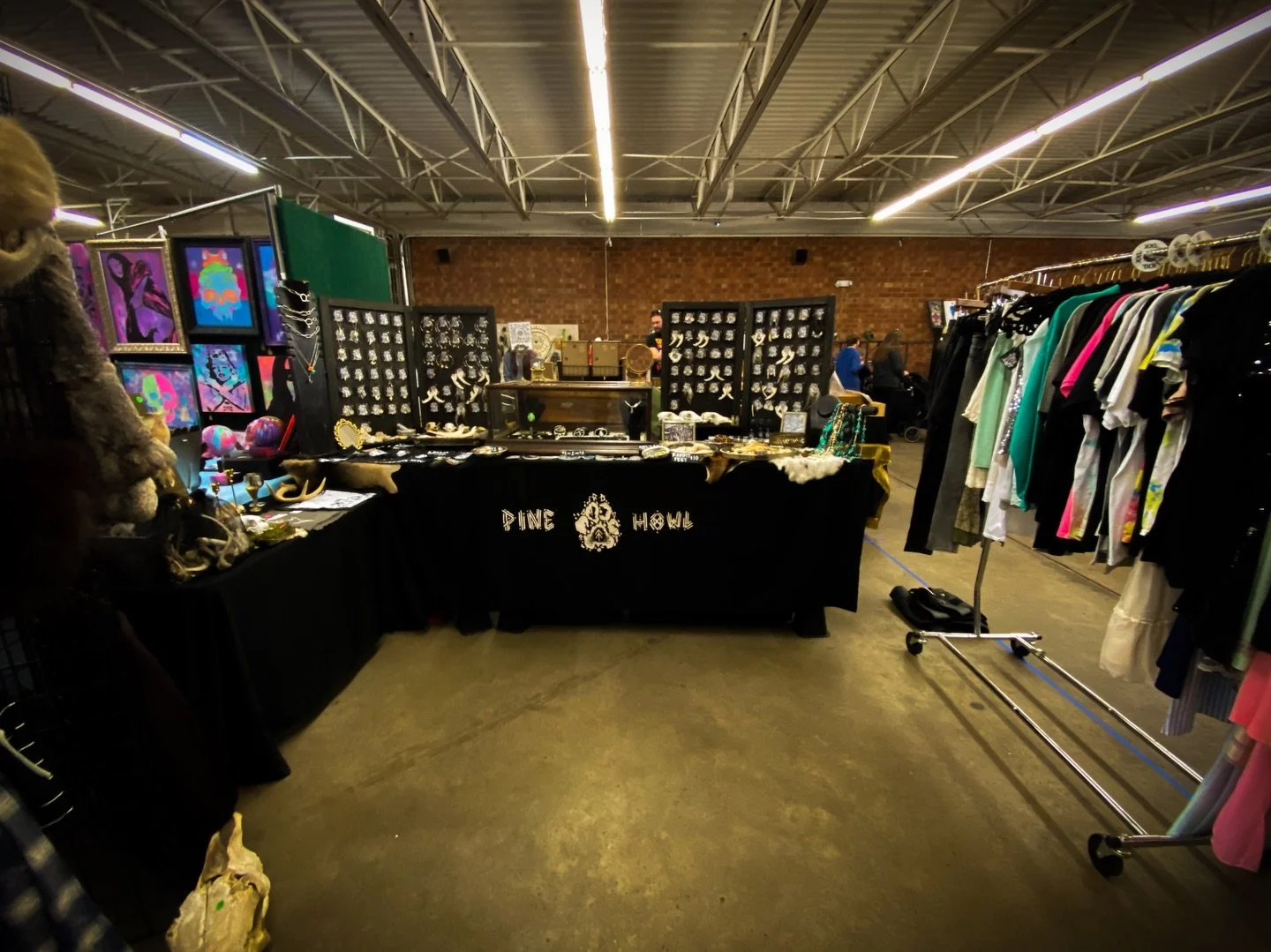 I&rsquo;m set up in Hickory for the first time this weekend! Come check out the @se_punk_flea_market and say hi, we will be here 11-7 Saturday &amp; Sunday. 🖤

#sepfm #southeastpunkfleamarket #punkflea #hickorync #punk