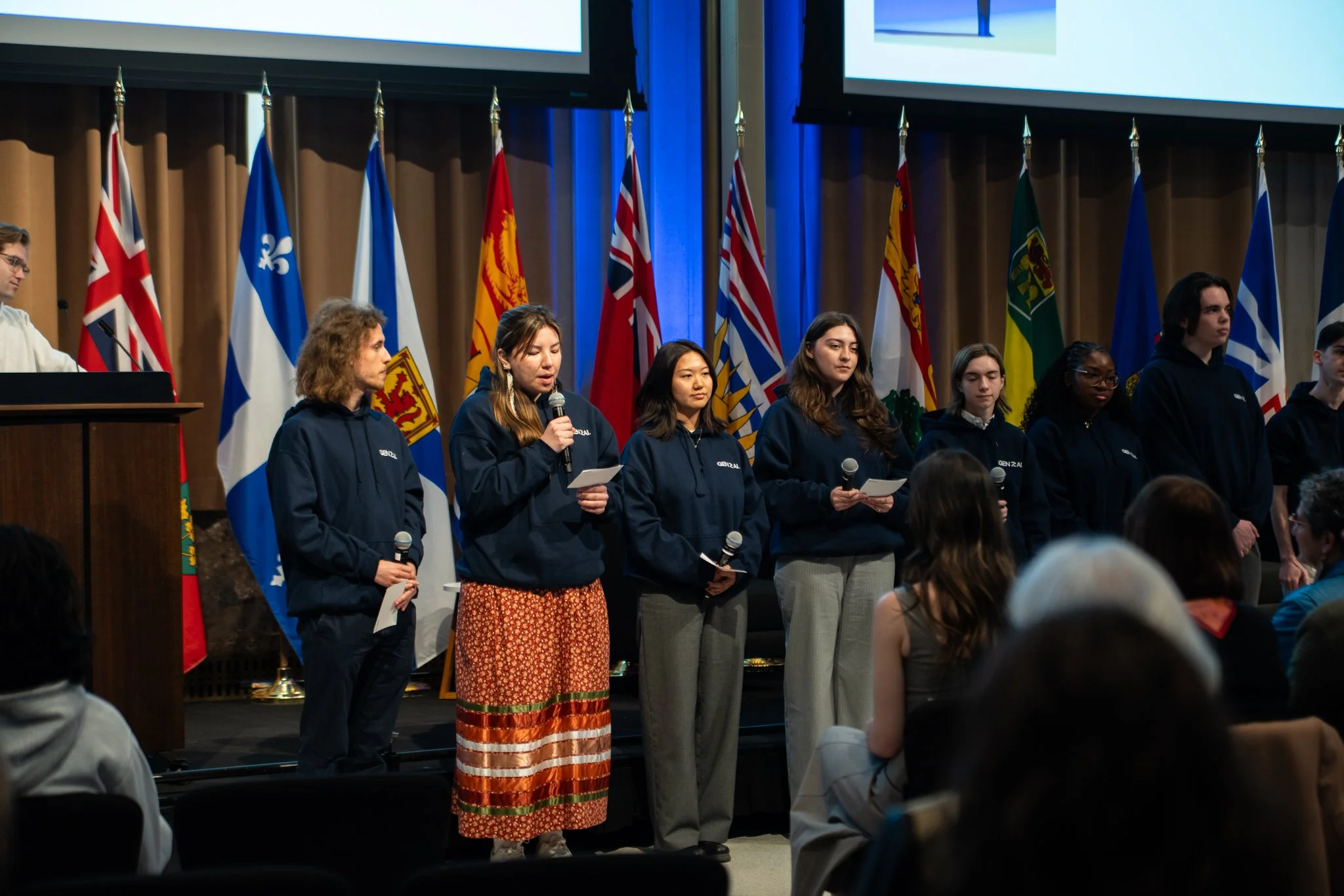 Montreal forum participants presenting their recommendations