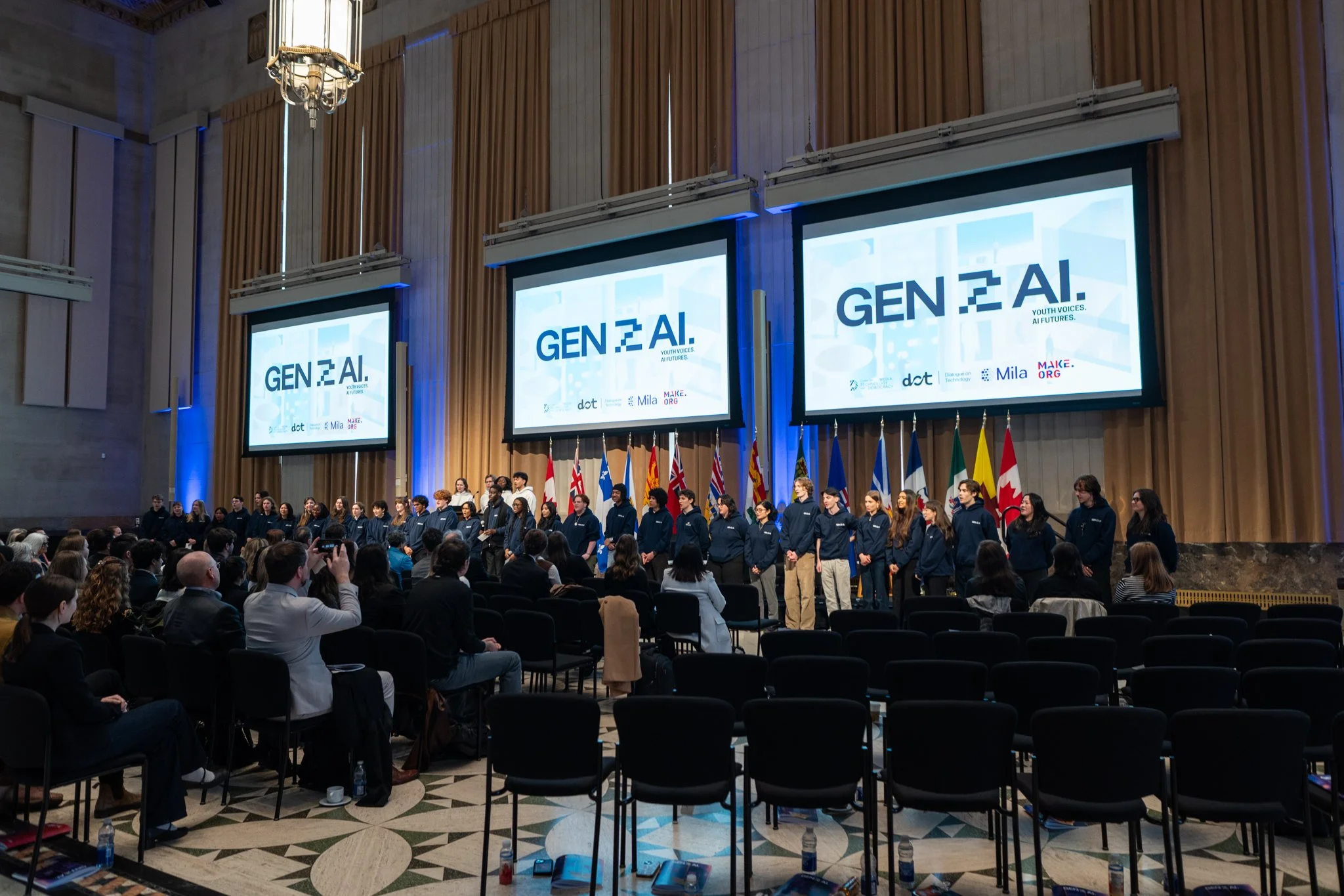 Gen(Z)AI participants presenting final policy recommendations