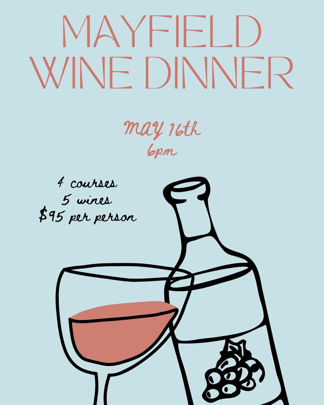 We have a couple of tables open for a wine dinner we are hosting on the May 16th. If you fancy joining us, send us a DM. $95 for 4 courses and 5 wine tastings, crazy bargain if you ask me! 

Here is a little sneak peak at the menu to get those tasteb