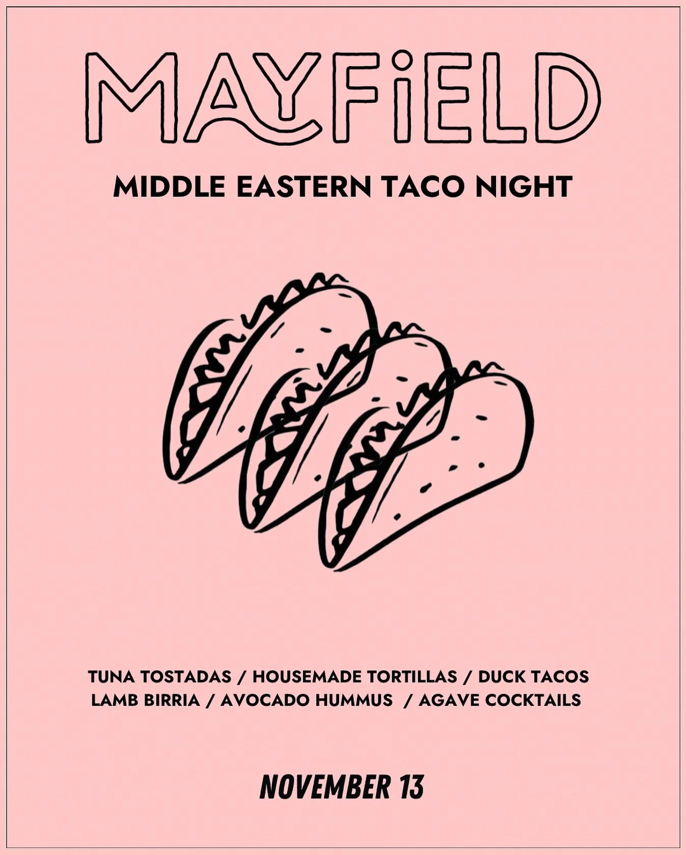 Next Taco Night is in the diary. Who&rsquo;s coming? 

Reservations via the link in the bio!