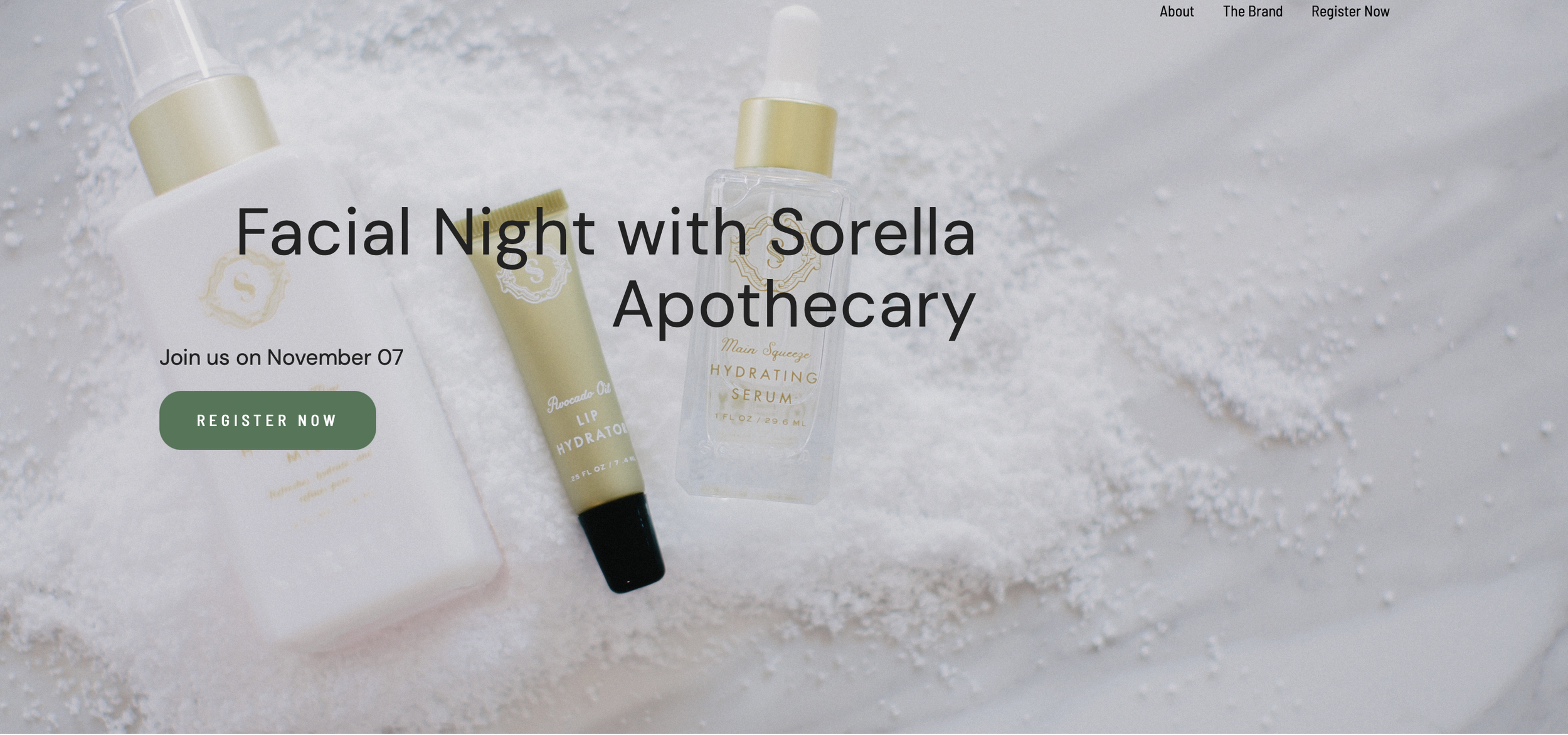 Facial Night with Sorella Apothecary